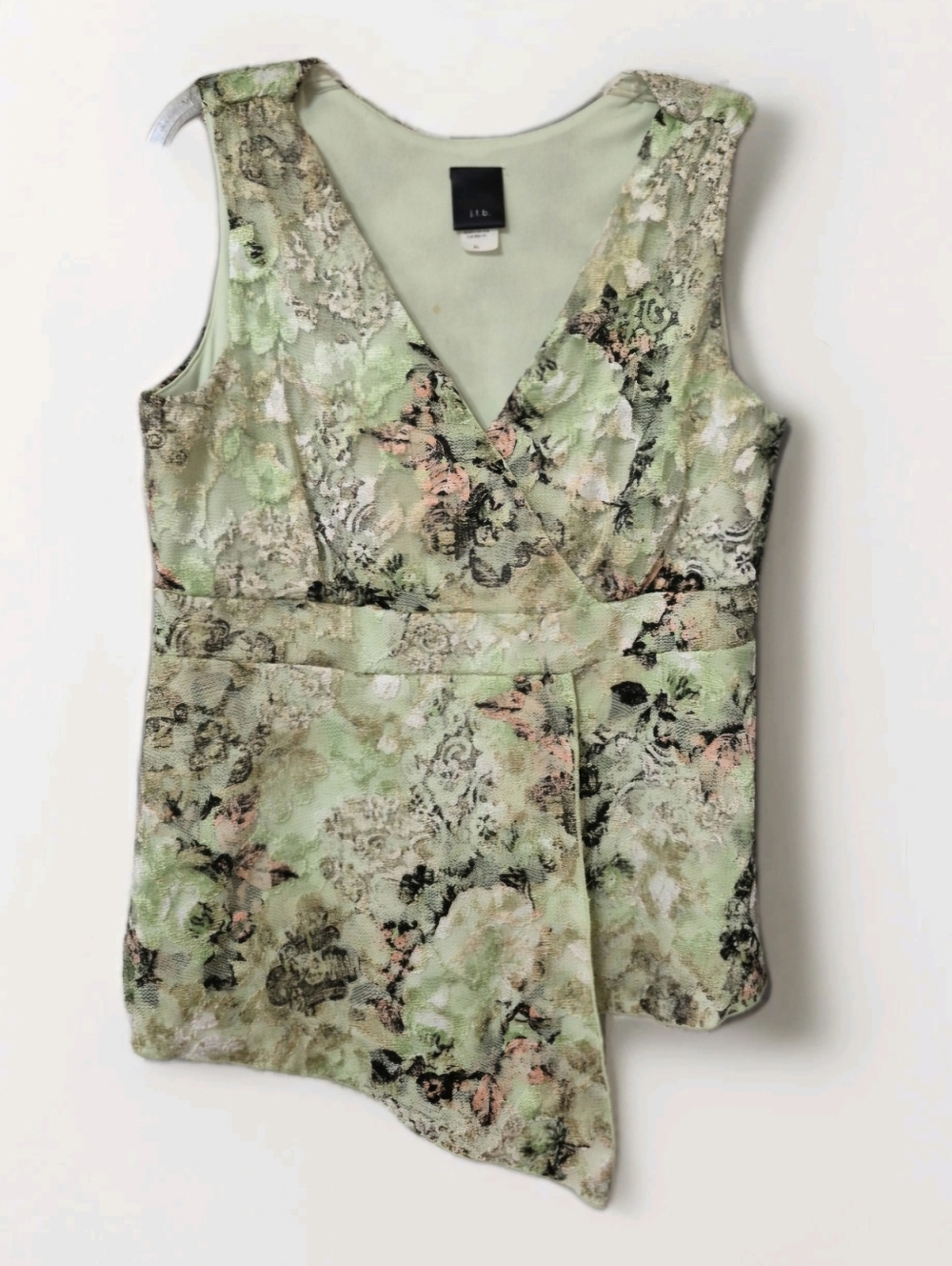 Y2K Vintage JTB Asymmetrical Tank Top Size Large Fairy Goth Grunge Babydoll